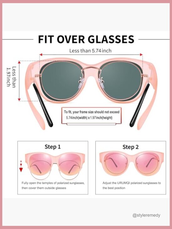 Polarized Fit Over Glasses Sunglasses with TR90 Frame main image 6
